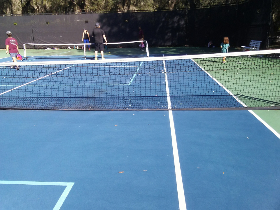 More pickle ball fun--kids too!