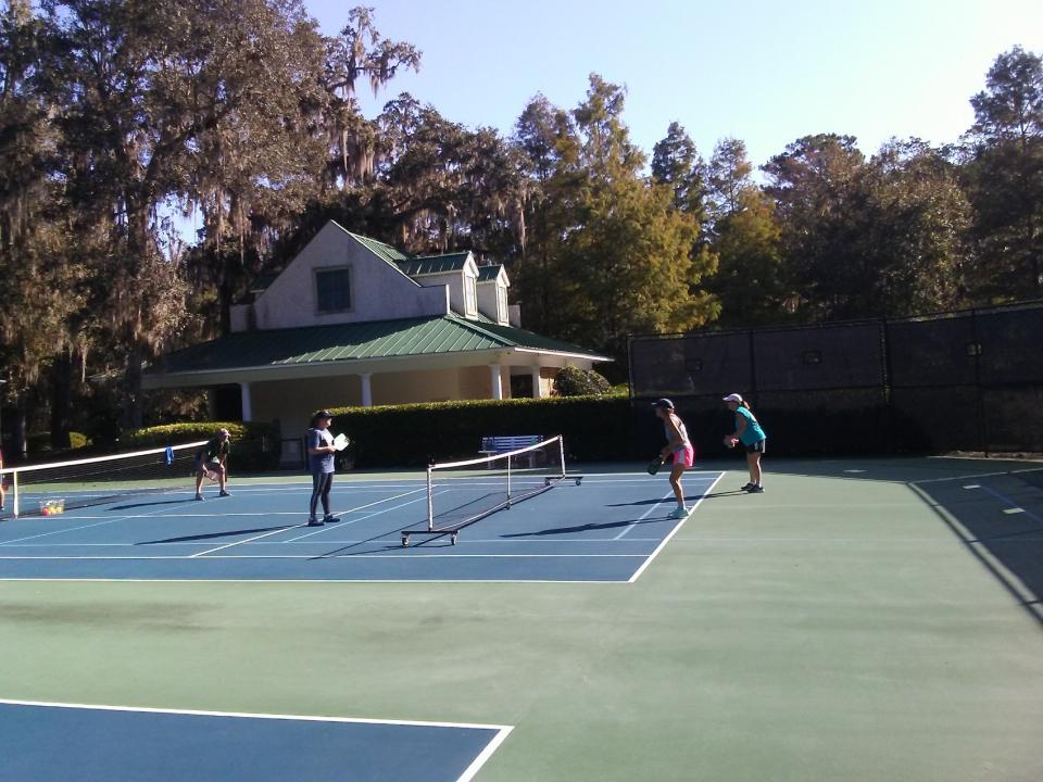 More pickle ball fun--kids too!